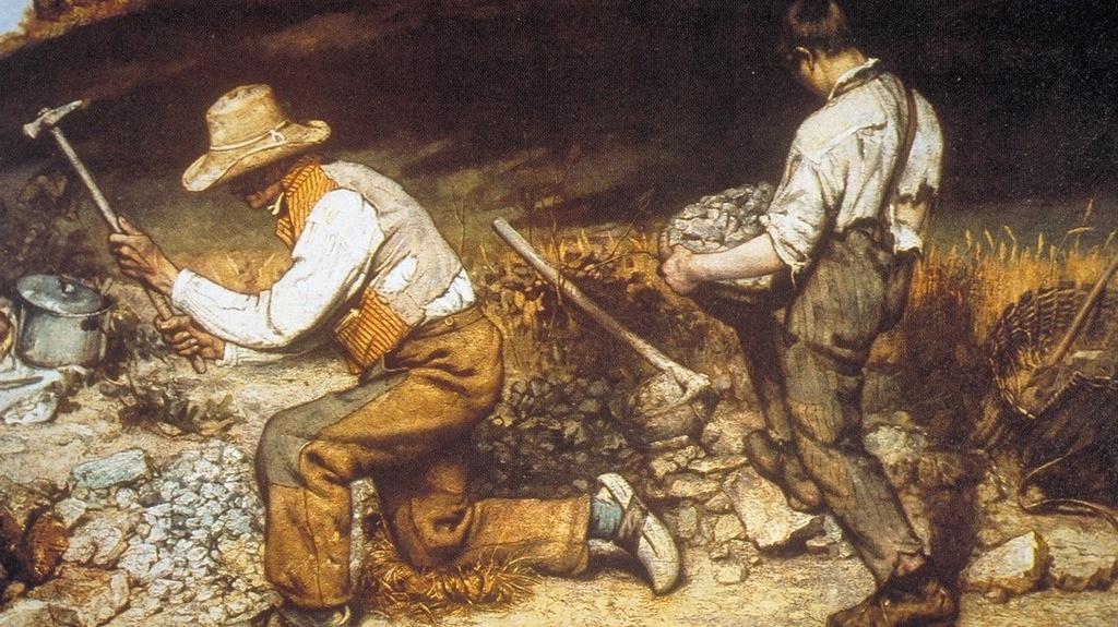 gustave courbet the stone breakers 1849 oil